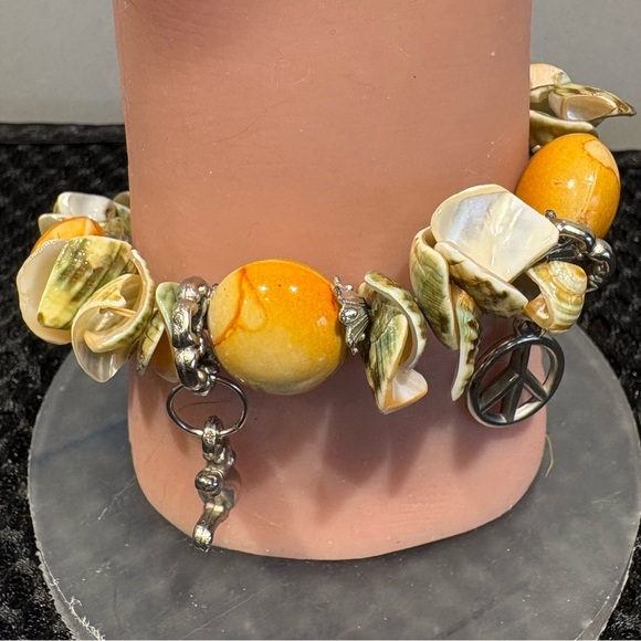 Boho Chic Shell & Gemstone Charm
Bracelet - Picture 6 of 8